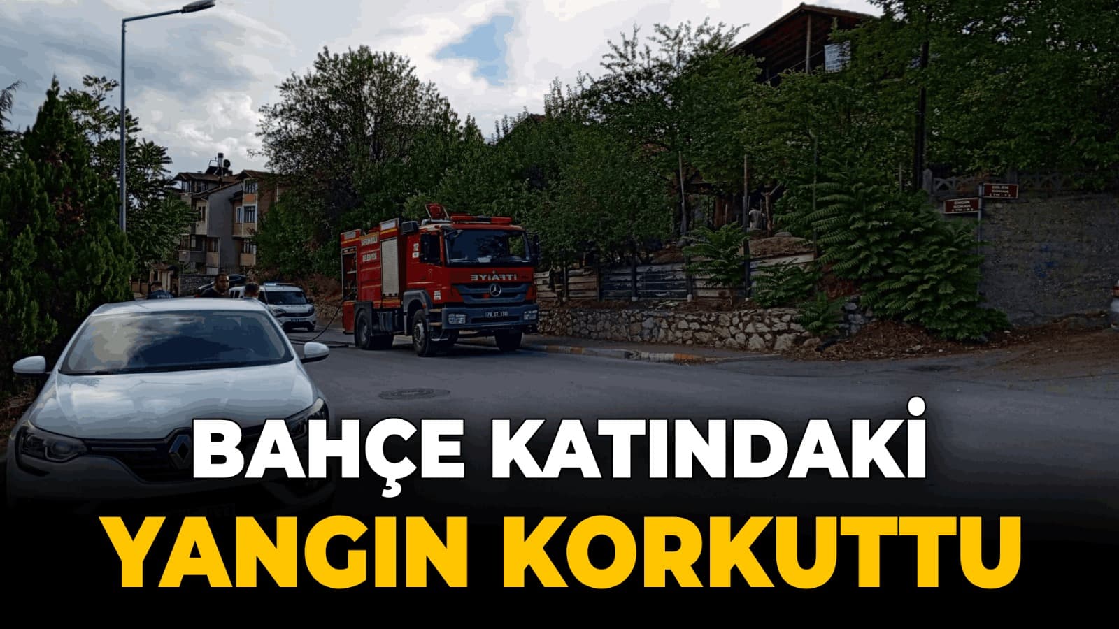 Safranbolu'da Bahçe Katında Çıkan Yangın Korkuttu