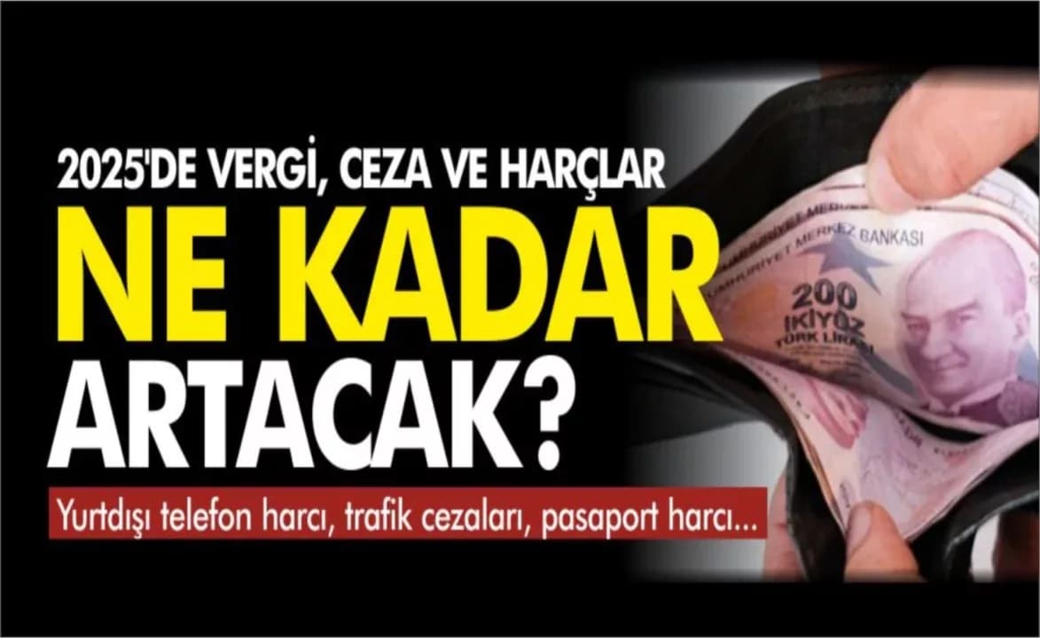 2025’te Vergi ve Harçlar Ne Kadar Artacak?