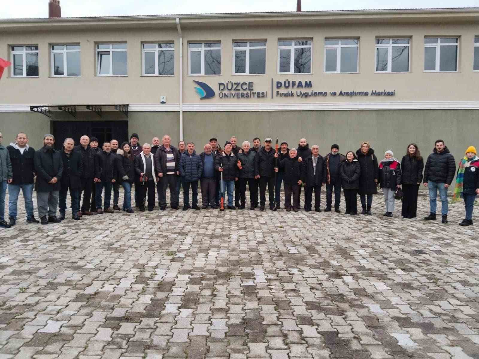Çaycumalı fındık üreticilerine Düzce’de teknik seyahat