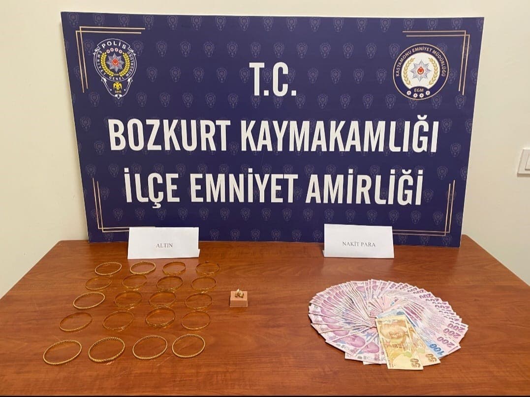 Kastamonu’da 900 bin TL değerinde ziynet eşyası ve para çalan hırsız yakayı ele verdi