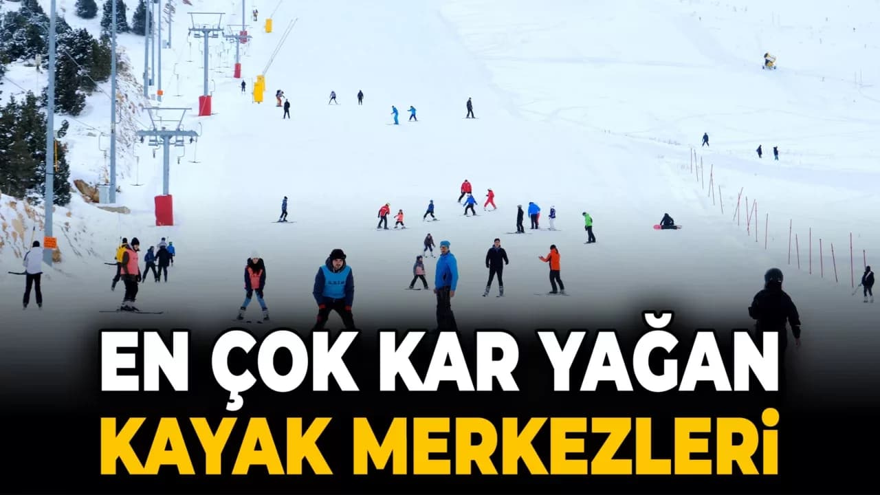 Kayak merkezleri içerisine en çok kar Palandöken ve Ergan Dağı Kayak Merkezinde