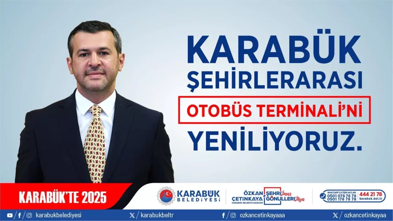 Karabük Şehirlerarası Otobüs Terminali Yenileniyor