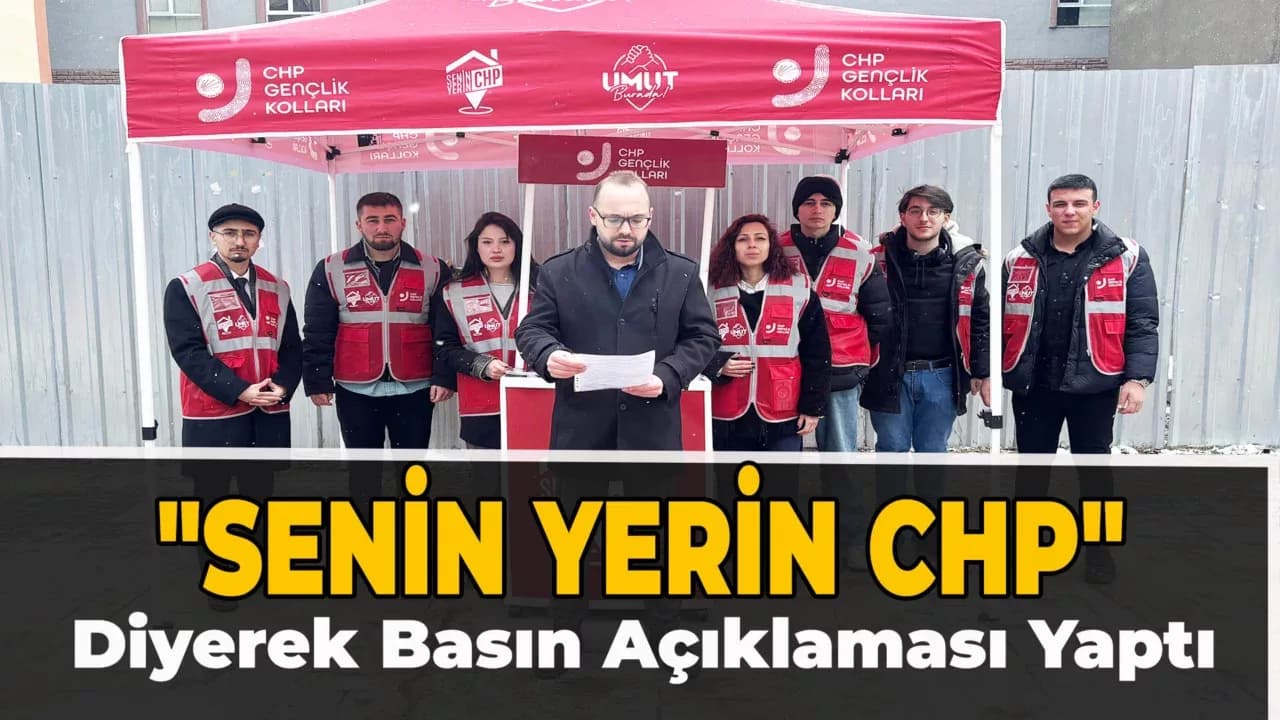 CHP Gençlik Kolları Karabük'te Basın Açıklaması Yaptı