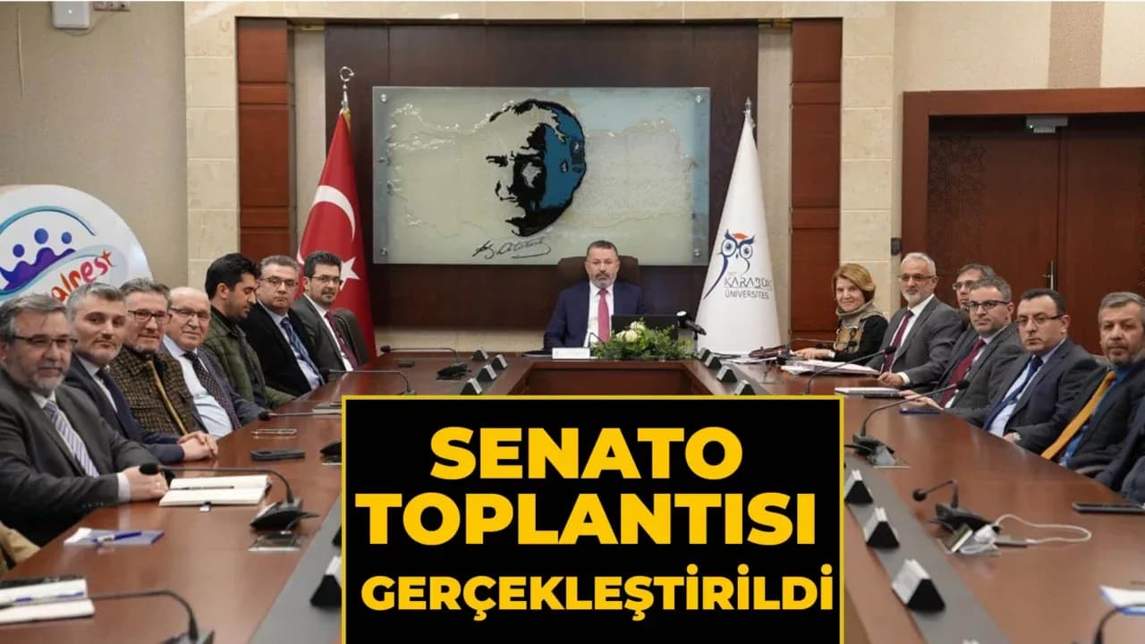 KBÜ'de Aylık Senato Toplantısı Gerçekleştirildi
