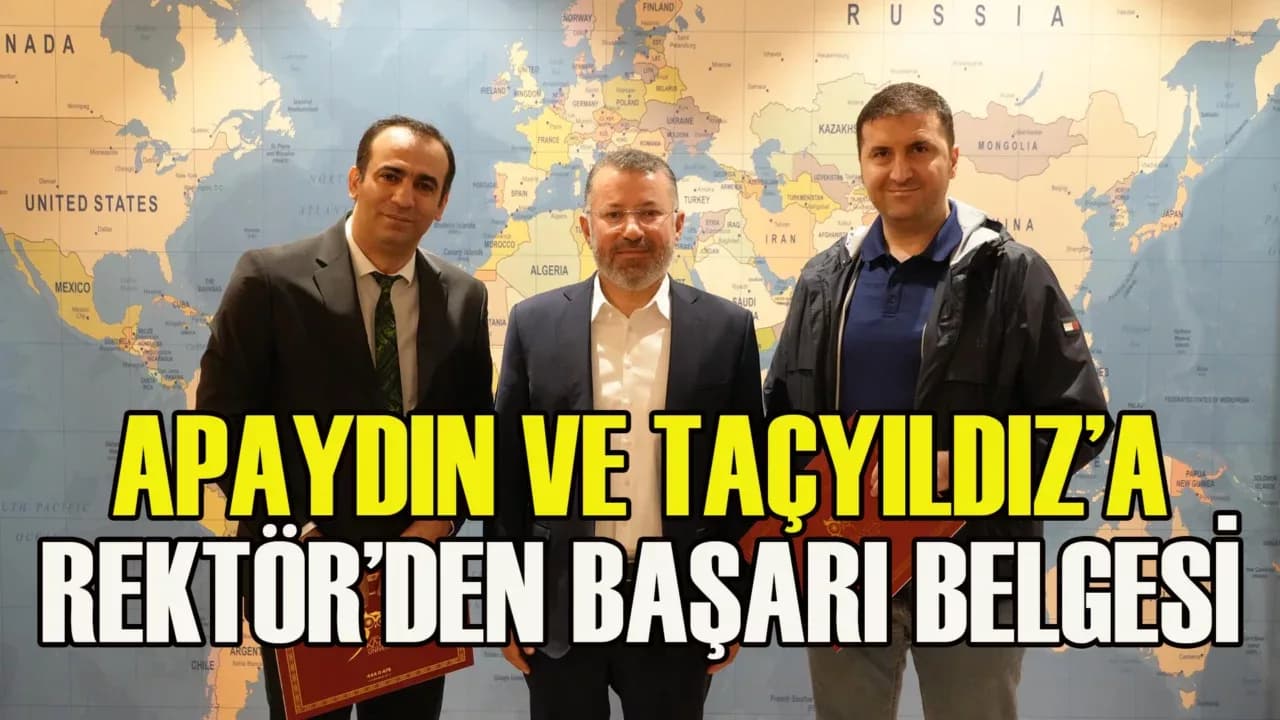 Rektör Kırışık, Türkiye'de İlk 5'e Giren KBÜ'lü Beyin Cerrahlarını Ödüllendirdi