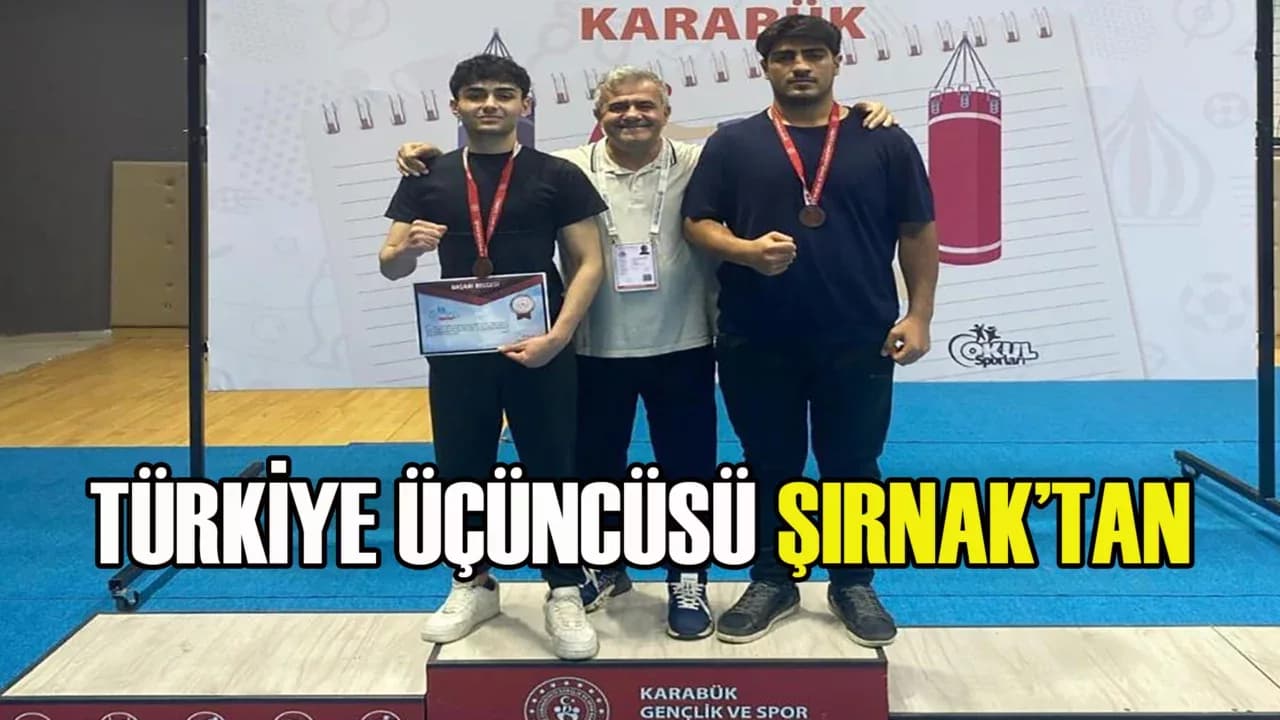 Şırnaklı 2 sporcu boks şampiyonasında Türkiye 3.’sü oldu