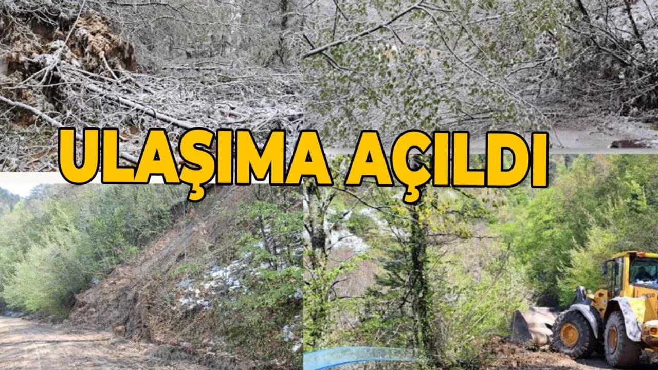 Heyelandan Kapanan Yol Yeniden Ulaşıma Açıldı