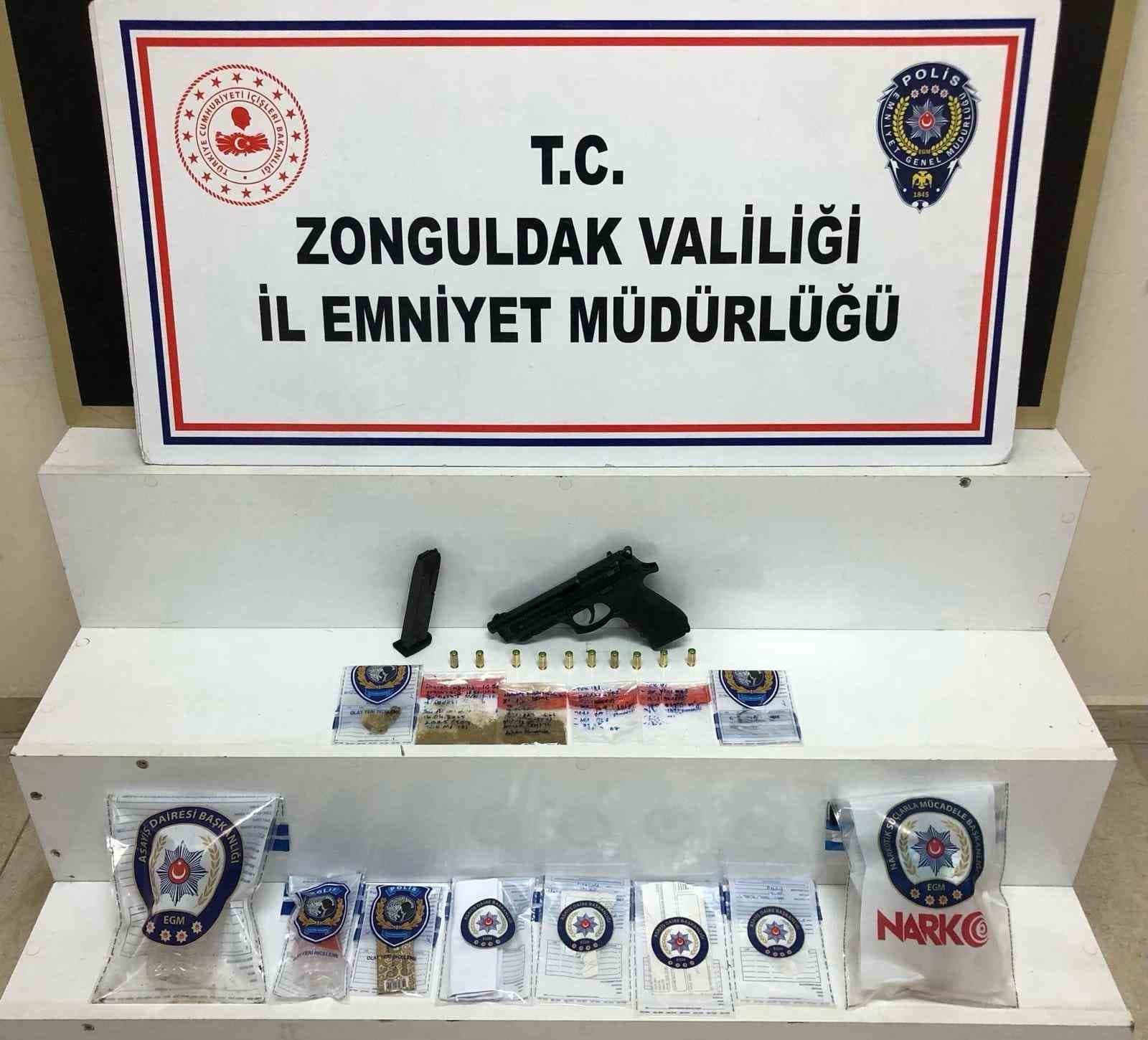 Zonguldak’taki uyuşturucu operasyonunda 2 şüpheli gözaltında