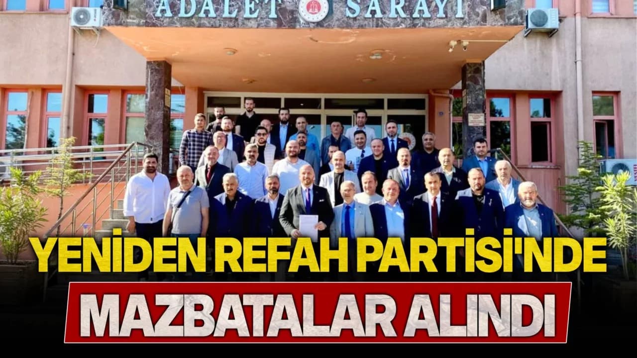 Yeniden Refah Partisi Karabük İl Başkanlığı Mazbatasını Aldı