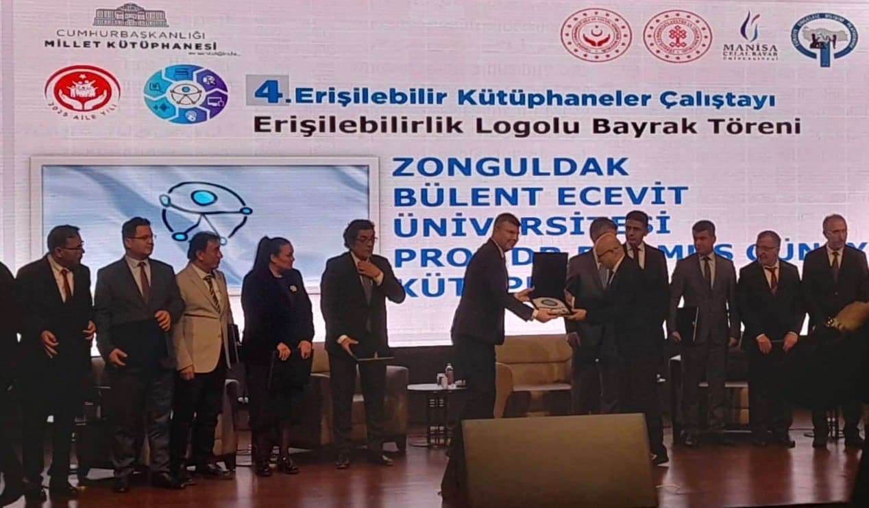 BEUN Prof. Dr. Durmuş Günay Kütüphanesi’ne "Erişilebilirlik Logo Bayrağı" takdim edildi