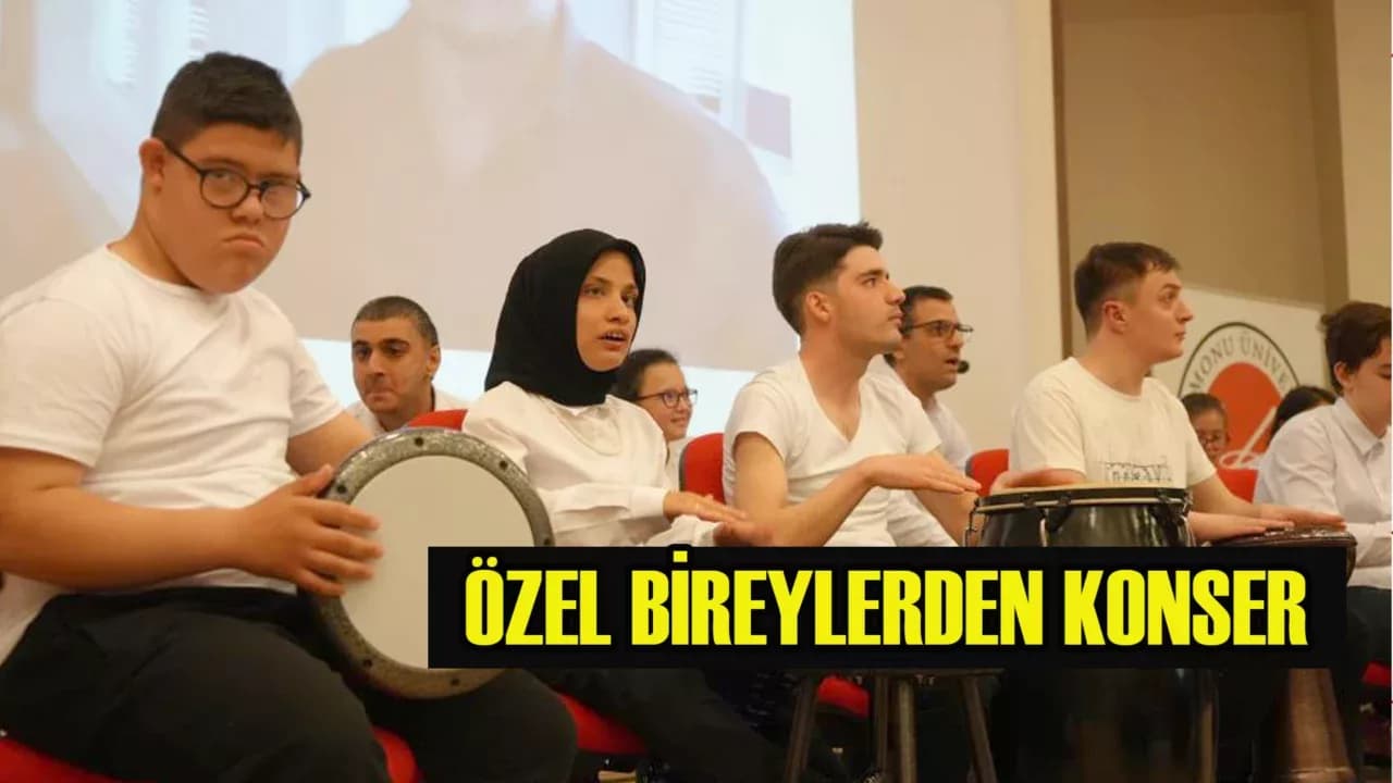 Özel bireyler, verdikleri konserle büyük alkış topladı