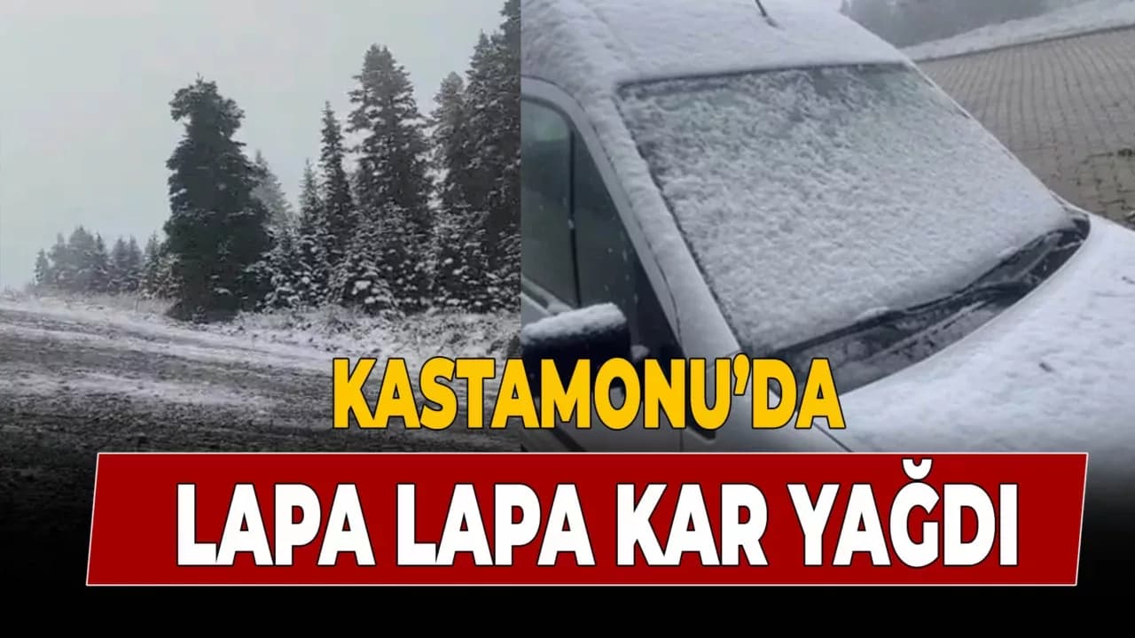 Kastamonu’da Mayıs ayının ortasında kar sürprizi