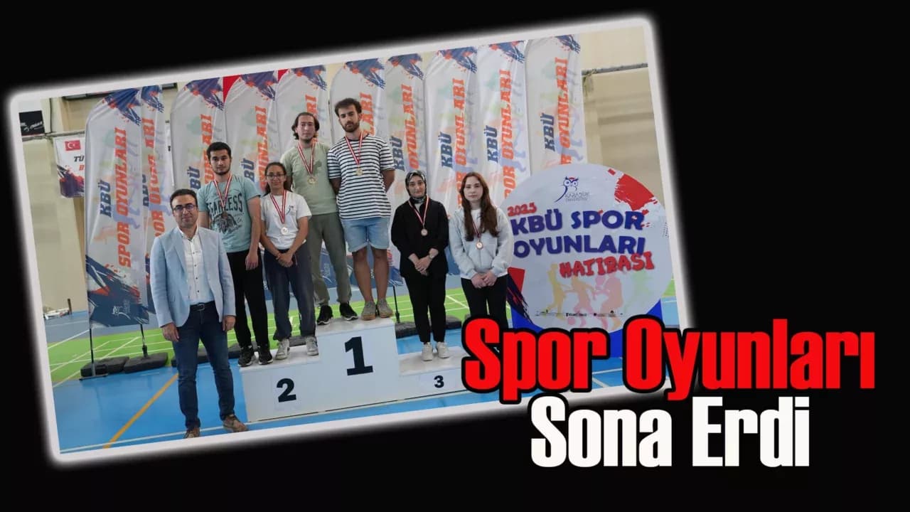 KBÜ 2025 Spor Oyunları Coşkulu Ödül Töreniyle Sona Erdi