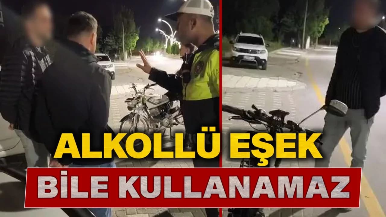 Alkollü bisiklet kullandı, 18 bin lira ceza yedi: Polis, "Alkollü eşek bile kullanamazsın"
