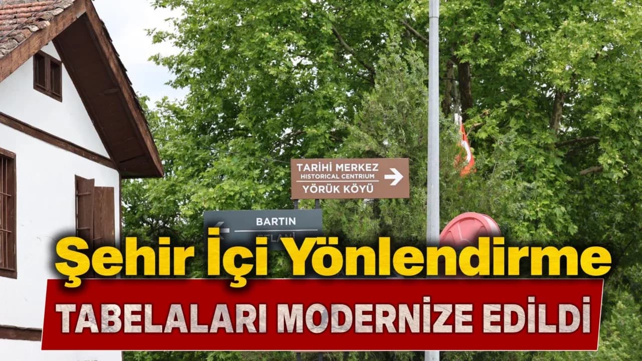 Safranbolu'da Yön Tabelaları Yenilendi
