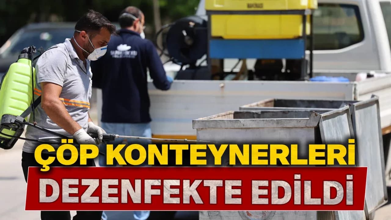 Safranbolu'da Çöp Konteynerleri Dezenfekte Edildi