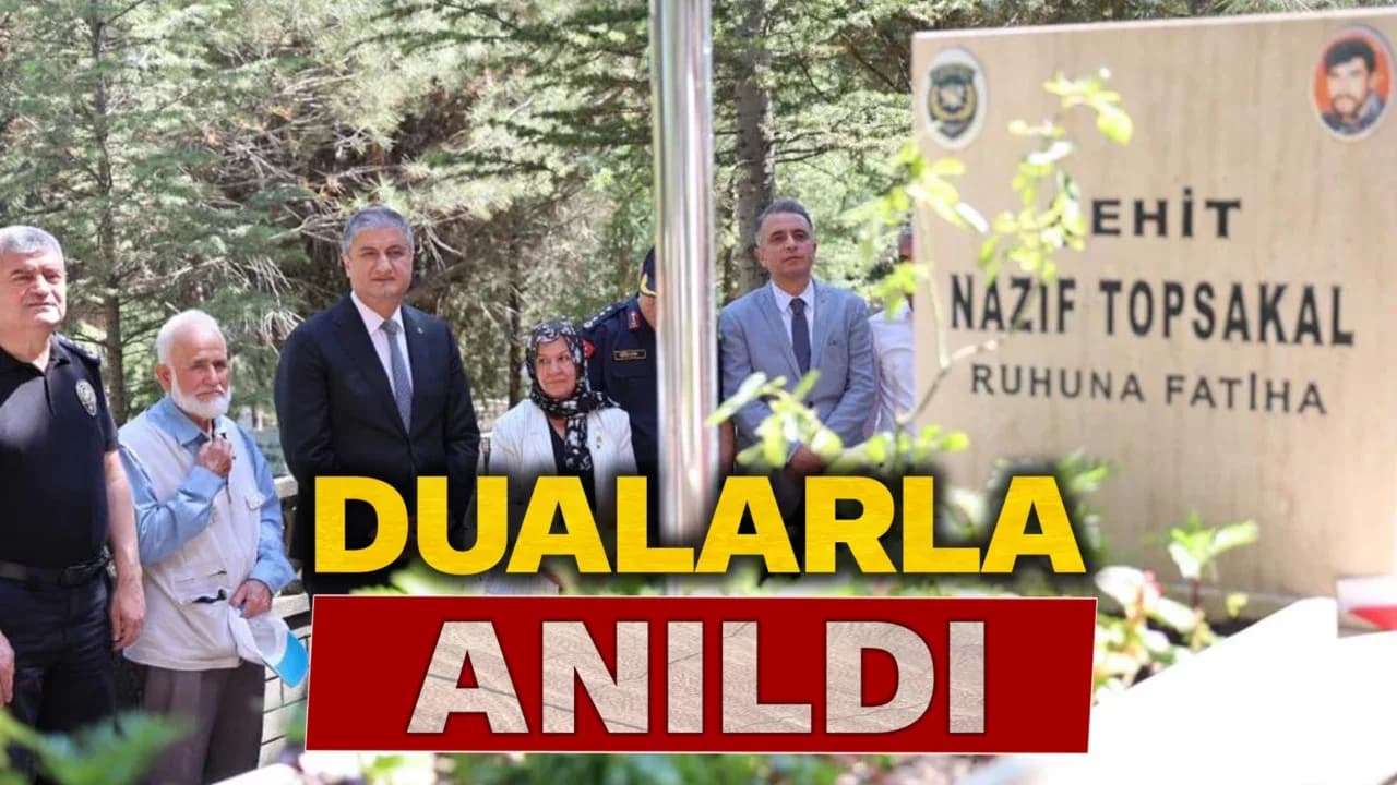 Şehit polis memuru Topsakal kabri başında dualarla anıldı