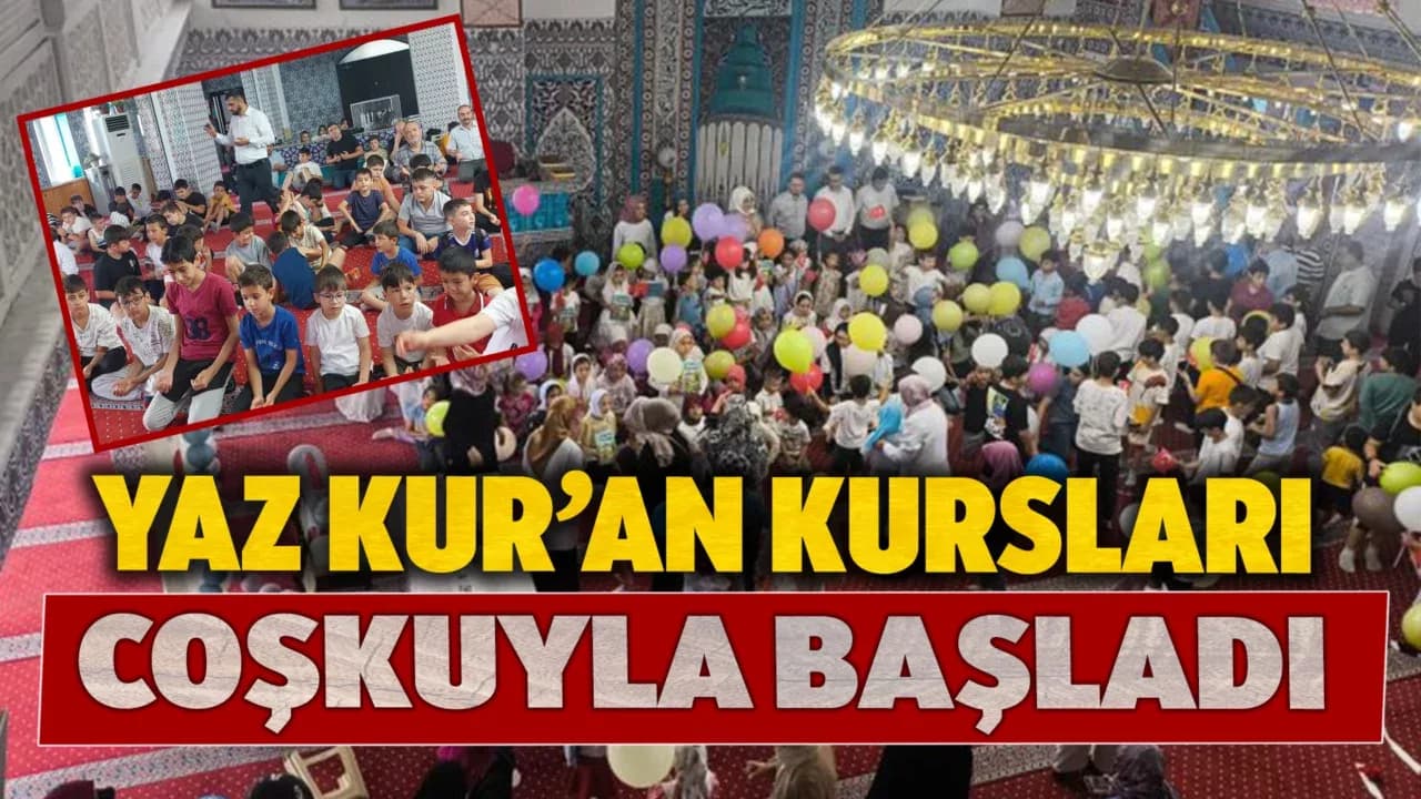 Karabük’te Yaz Kur’an Kursları Coşkuyla Başladı