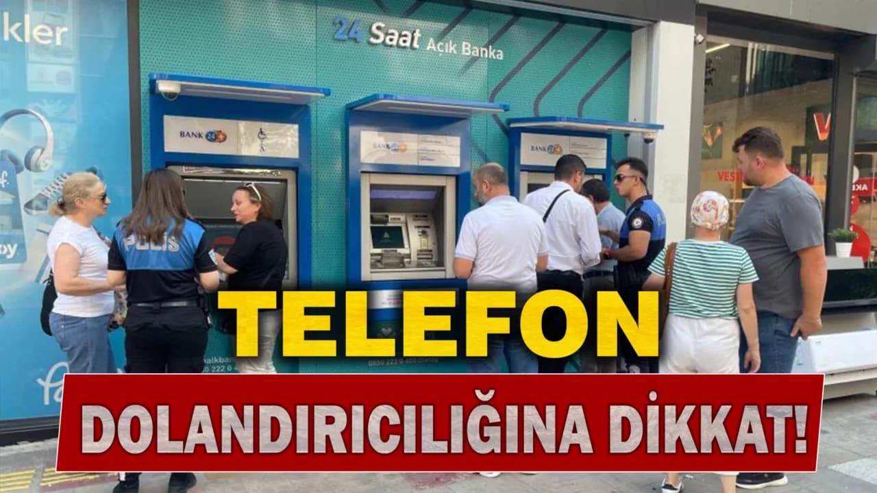 Karabük’te polisler, vatandaşları telefon dolandırıcılığına karşı bilgilendiriyor