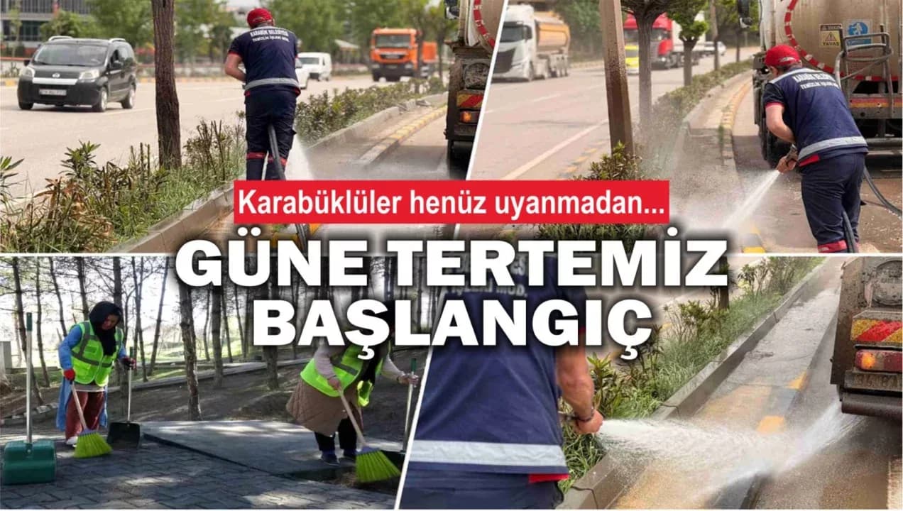 Karabük’te Temizlik Ekipleri Görev Başında