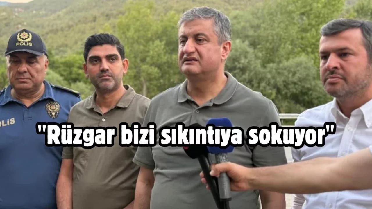 Karabük Valisi Yavuz'dan yangınla ilgili açıklama: "Rüzgar bizi sıkıntıya sokuyor"