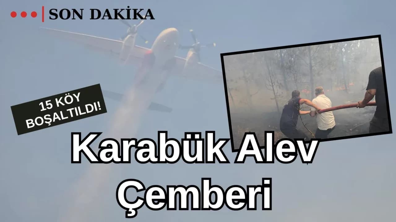 30 kilometre çapında yayılan yangında bin 306 kişi tahliye edildi
