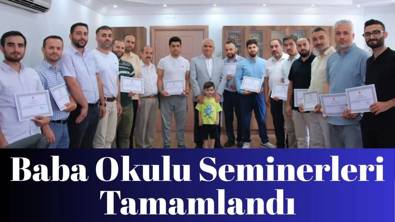 Karabük’te Baba Okulu Seminerleri Tamamlandı