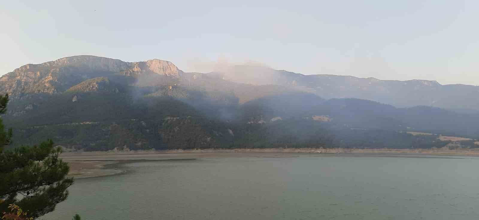 Sinop’taki orman yangınına havadan ve karadan müdahale sürüyor