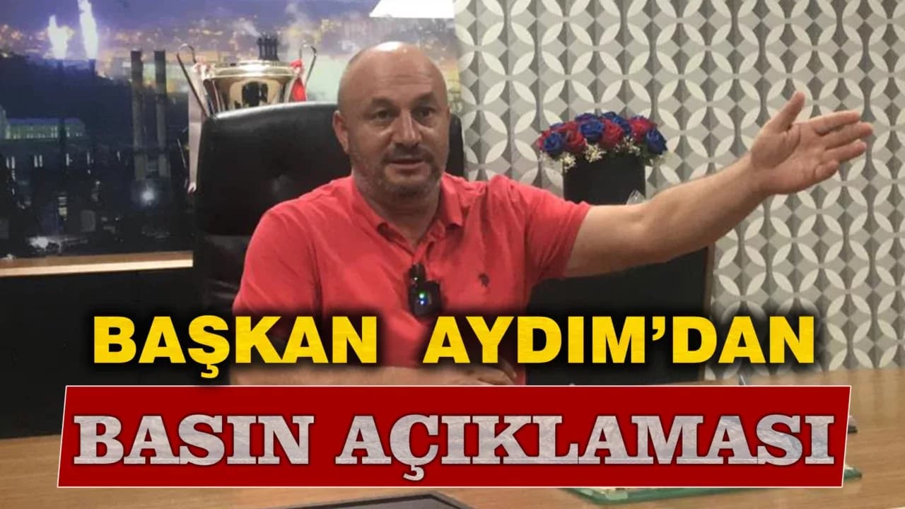 Karabük İdman Yurdu'nda Başkan Adem Aydım Basın Açıklaması Yaptı