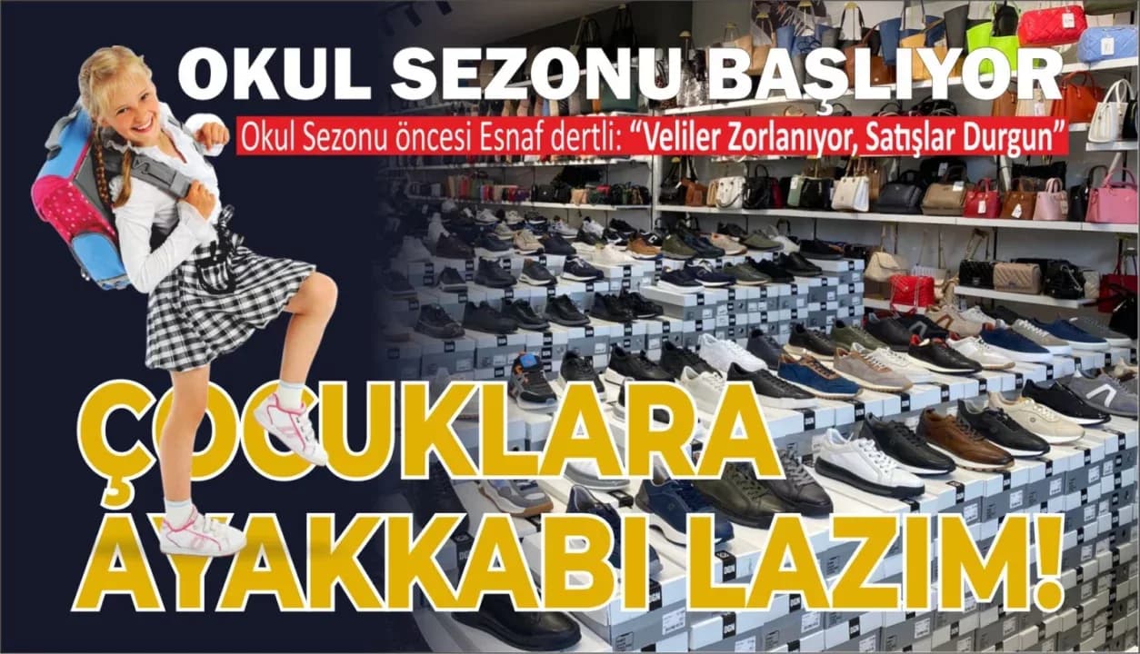 Okul Sezonu Öncesi Ayakkabıcı Esnafı Dertli