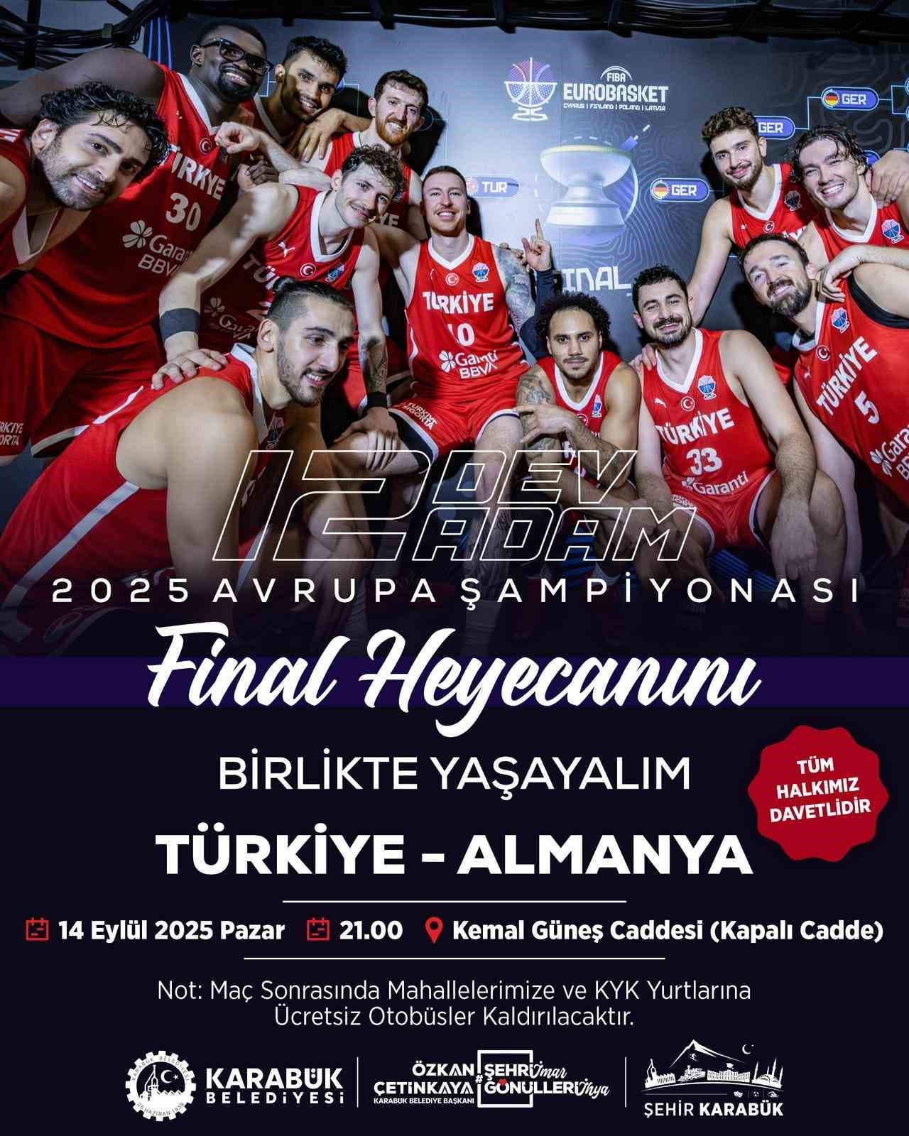 EuroBasket finali dev ekranda izlenecek