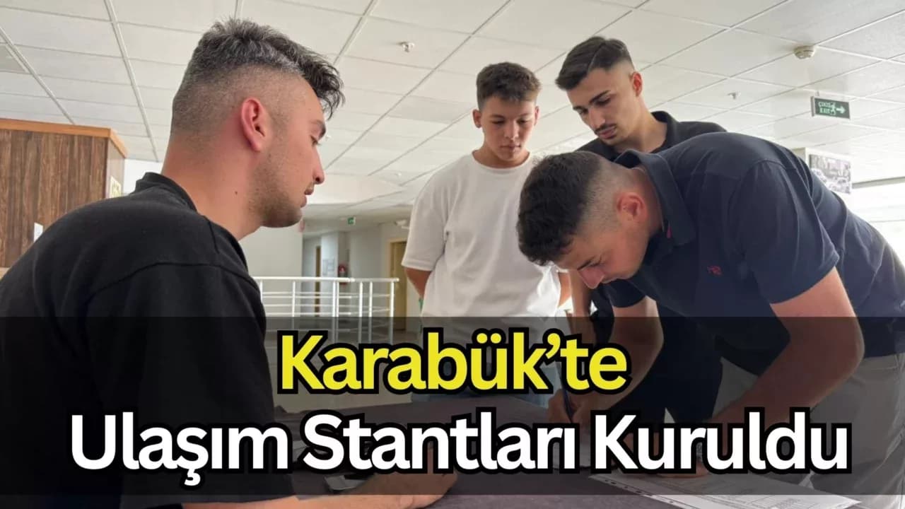 Karabük Belediyesi, Öğrenciler İçin Kampüs ve Yurtlarda Ulaşım Stantları Kurdu