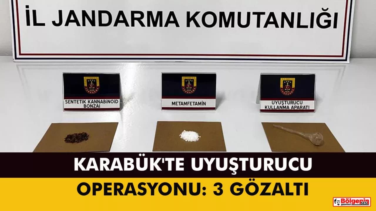 Karabük'te Uyuşturucu Operasyonu: 3 Gözaltı