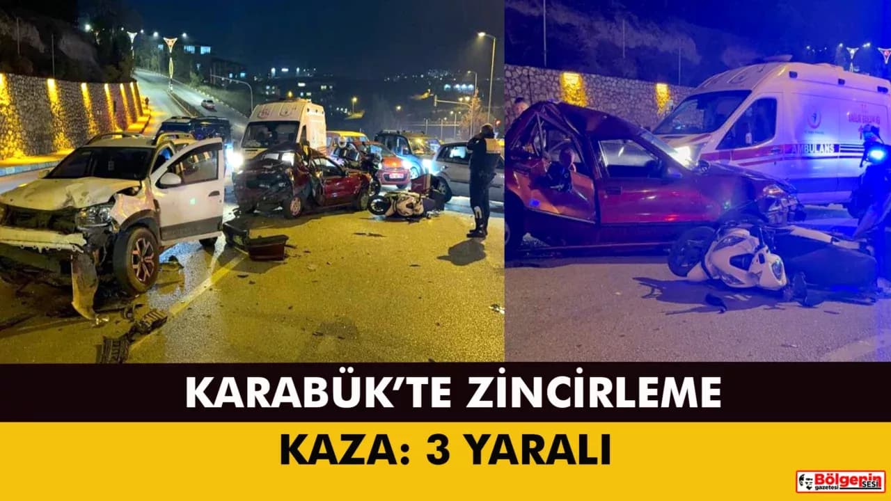 Karabük’te Zincirleme Kaza: 3 Yaralı