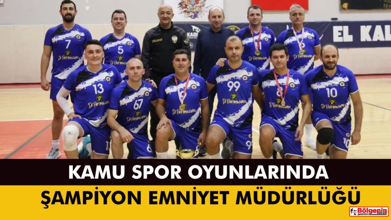 Karabük Emniyet Voleybol Takımı Şampiyon Oldu
