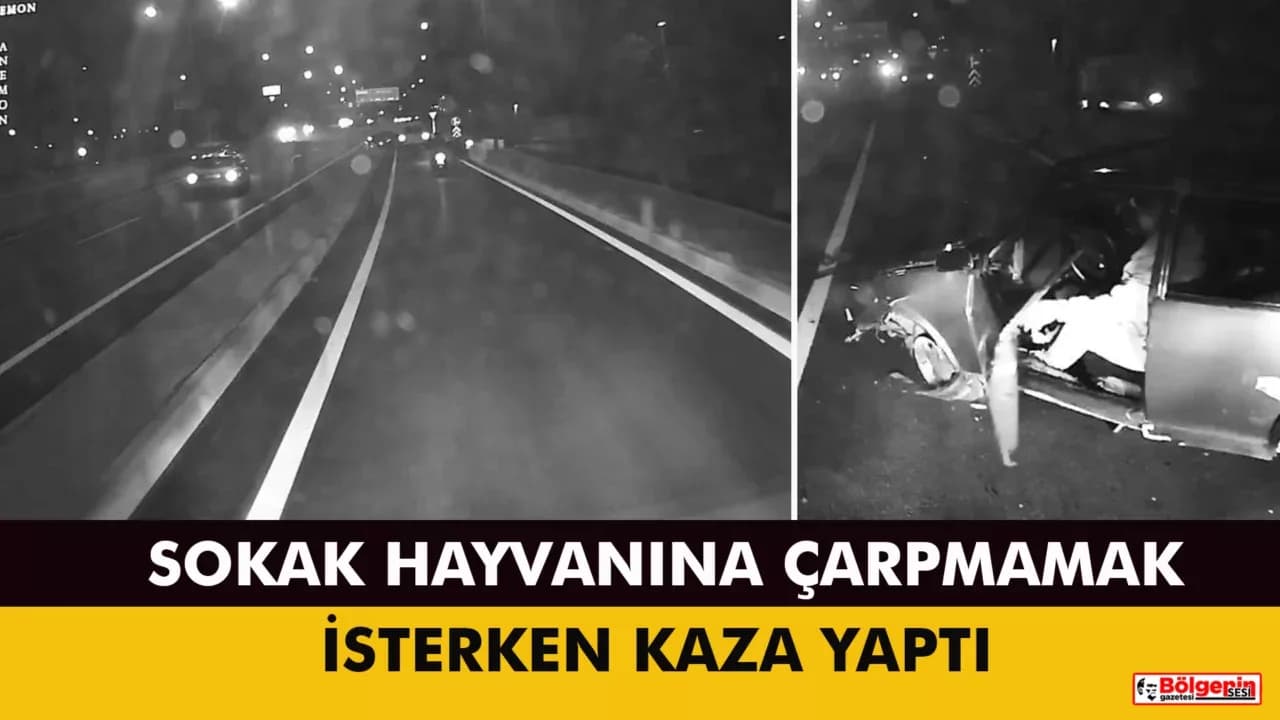 Karabük'te Faciadan Dönülen Kaza Anı Görüntülendi