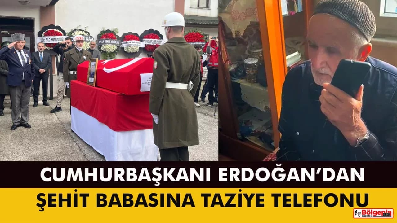 Cumhurbaşkanı Erdoğan, şehit Kıdemli Başçavuş Özcan'ın ailesine başsağlığı diledi