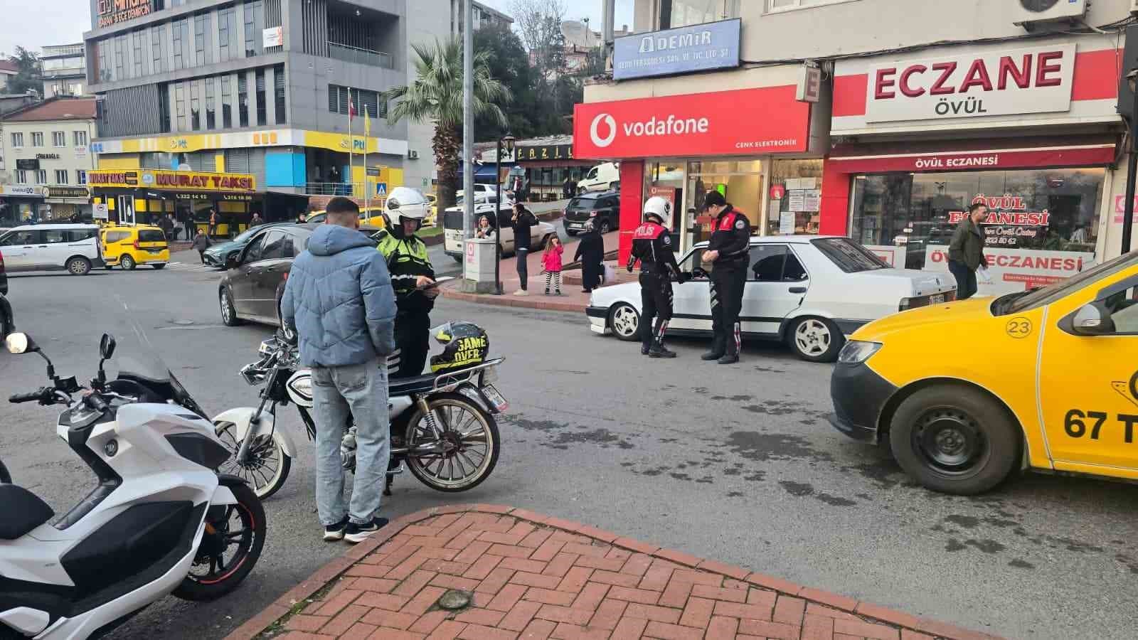 Zonguldak’ın Ereğli ilçesinde modifiyeli araçlara yönelik geniş çaplı denetim
