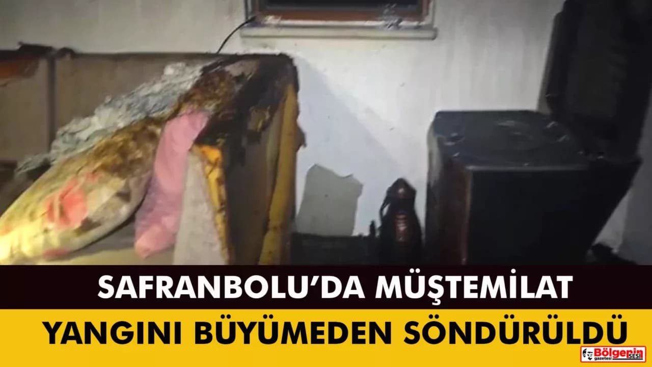 Safranbolu'da müştemilatta çıkan yangın söndürüldü