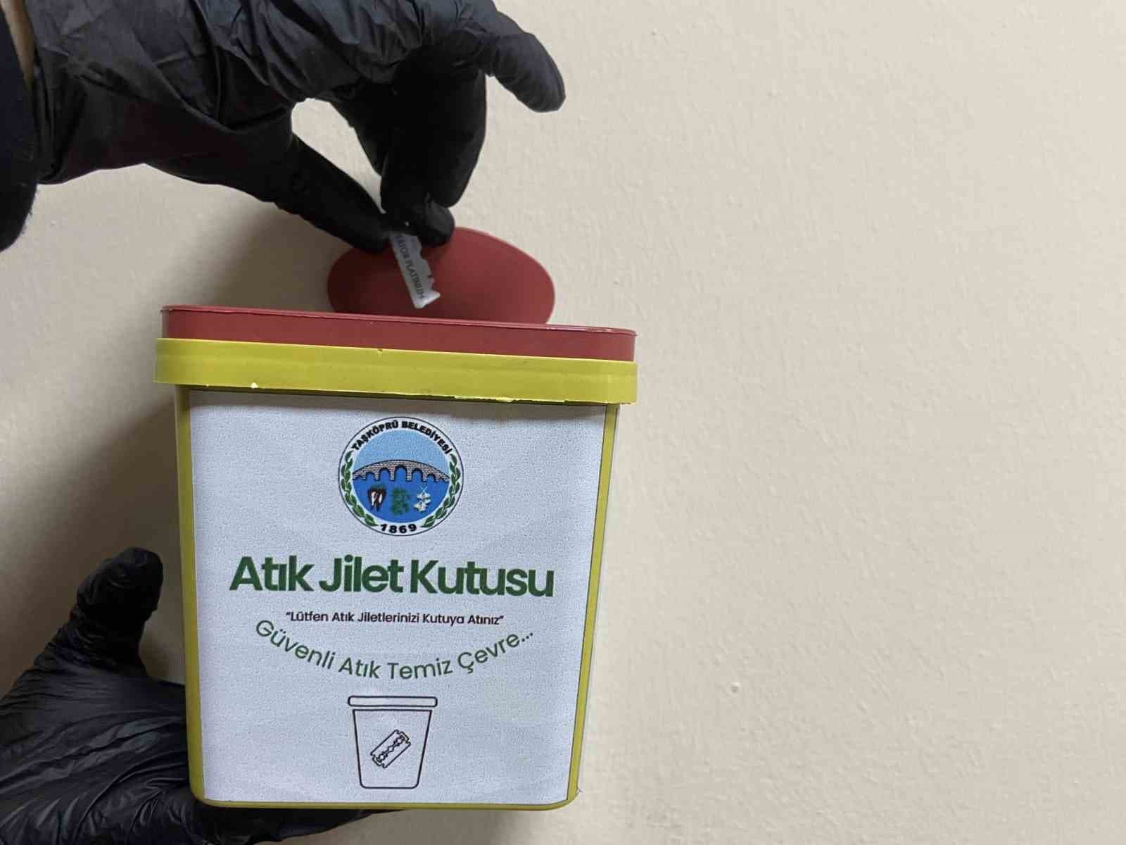 Taşköprü Belediyesi, atık jiletleri toplayacak