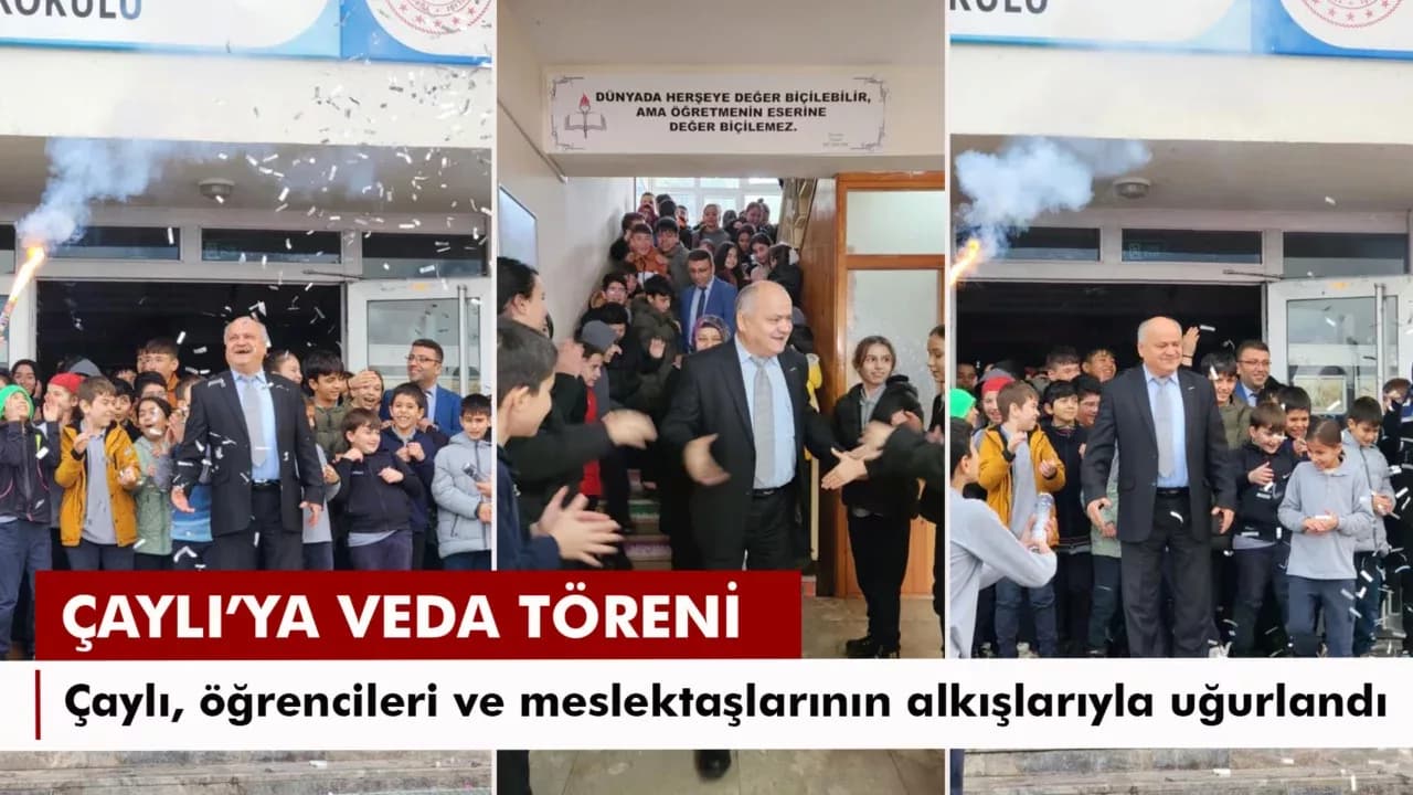 47 yıllık eğitimci alkışlarla mesleğine veda etti