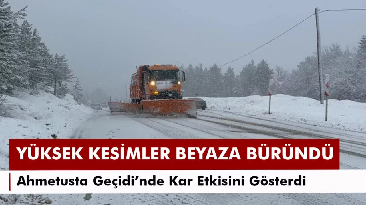 Karabük’ün yüksek kesimlerinde kar yağışı etkili oluyor