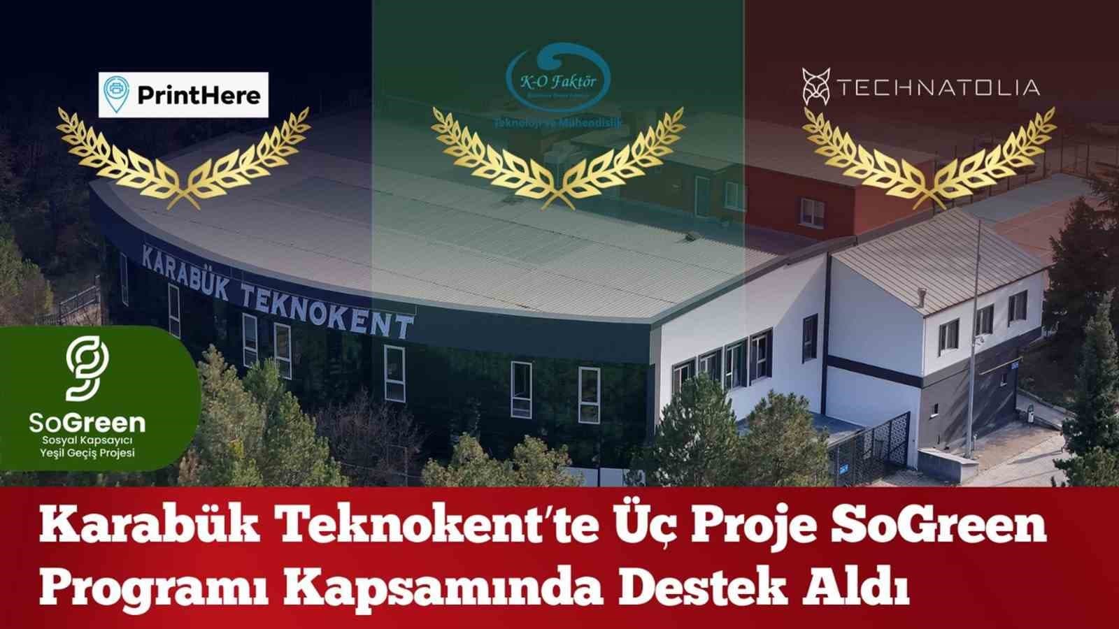 KBÜ mezunları ve akademisyenlerinin kurduğu 3 firmaya SOGREEN desteği