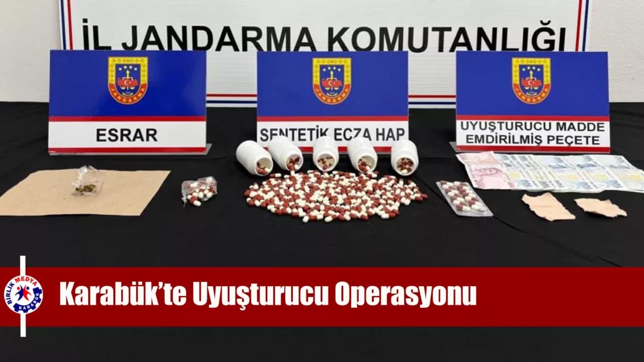 Karabük’te uyuşturucu operasyonunda 3 kişi gözaltı