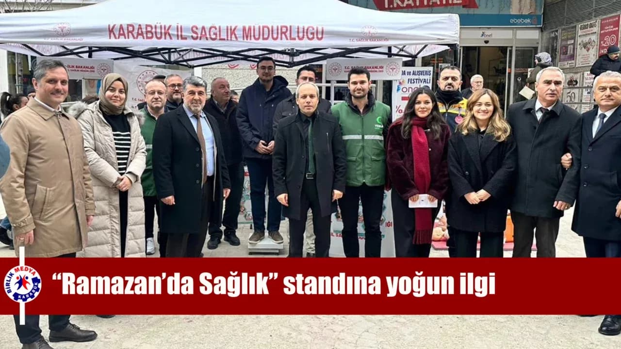 “Ramazan’da Sağlık” standına yoğun ilgi