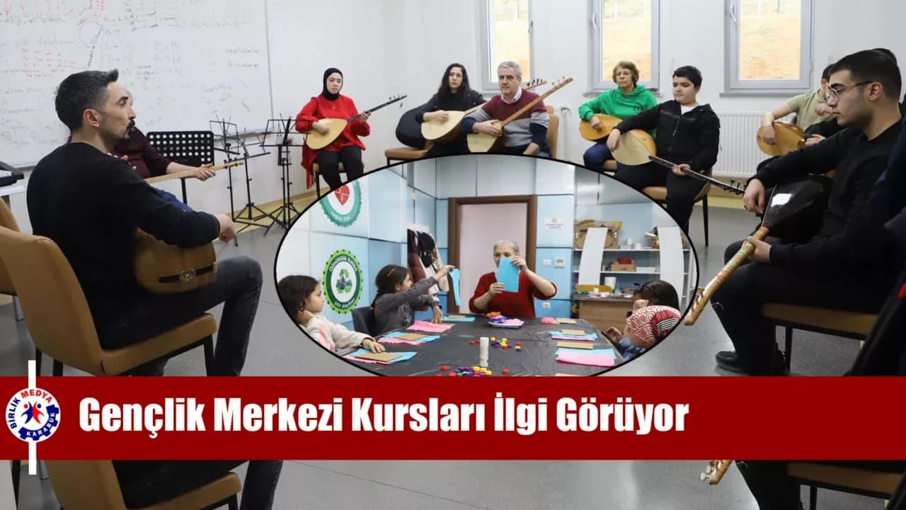 Safranbolu Gençlik Merkezi’ndeki eğitimlere gençlerden yoğun ilgi