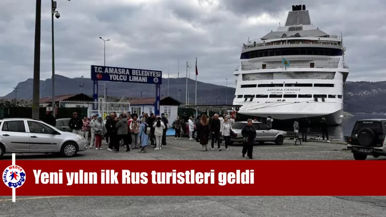 Yeni yılın ilk Rus turistleri Amasra'da ve Karabük'te