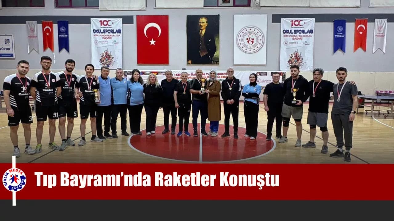 Sağlık çalışanları Masa Tenisi Turnuvasında buluştu