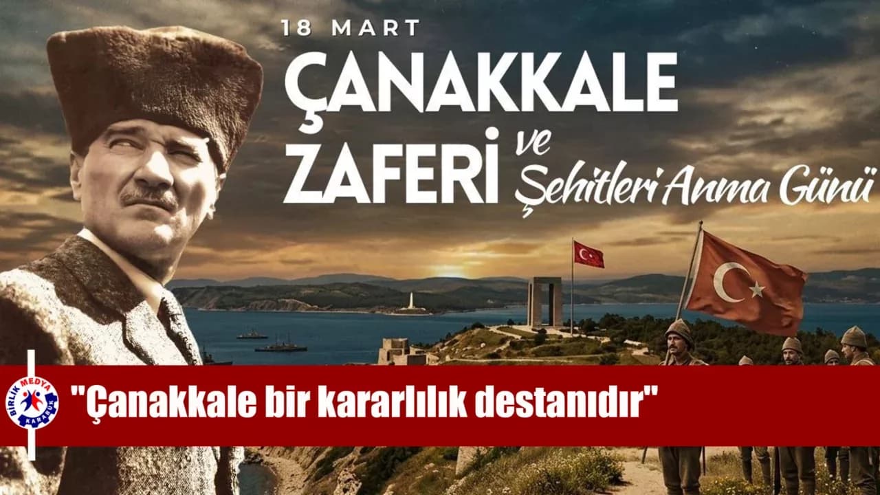 Başkan Köse'den 18 Mart mesajı: "Çanakkale bir kararlılık destanıdır"