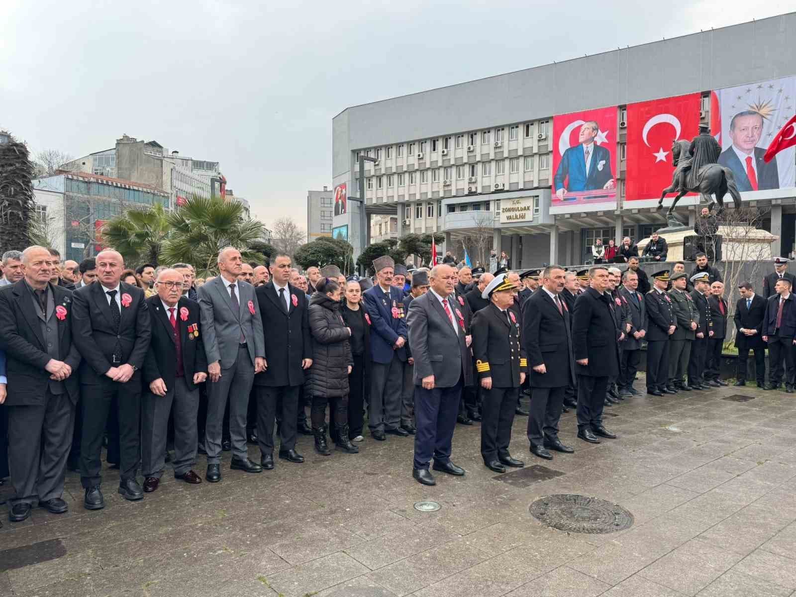 Zonguldak’ta 18 Mart Çanakkale Zaferi ve Şehitleri Anma Günü dolayısıyla tören düzenlendi